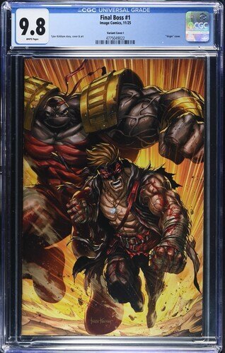 Final Boss #1, CGC 9.8 TOP POP! Tyler Kirkham Virgin Variant, 2025