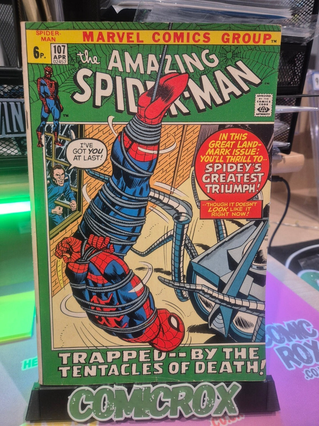 Amazing Spider-Man #107, 1972, Very High Grade, 9.0