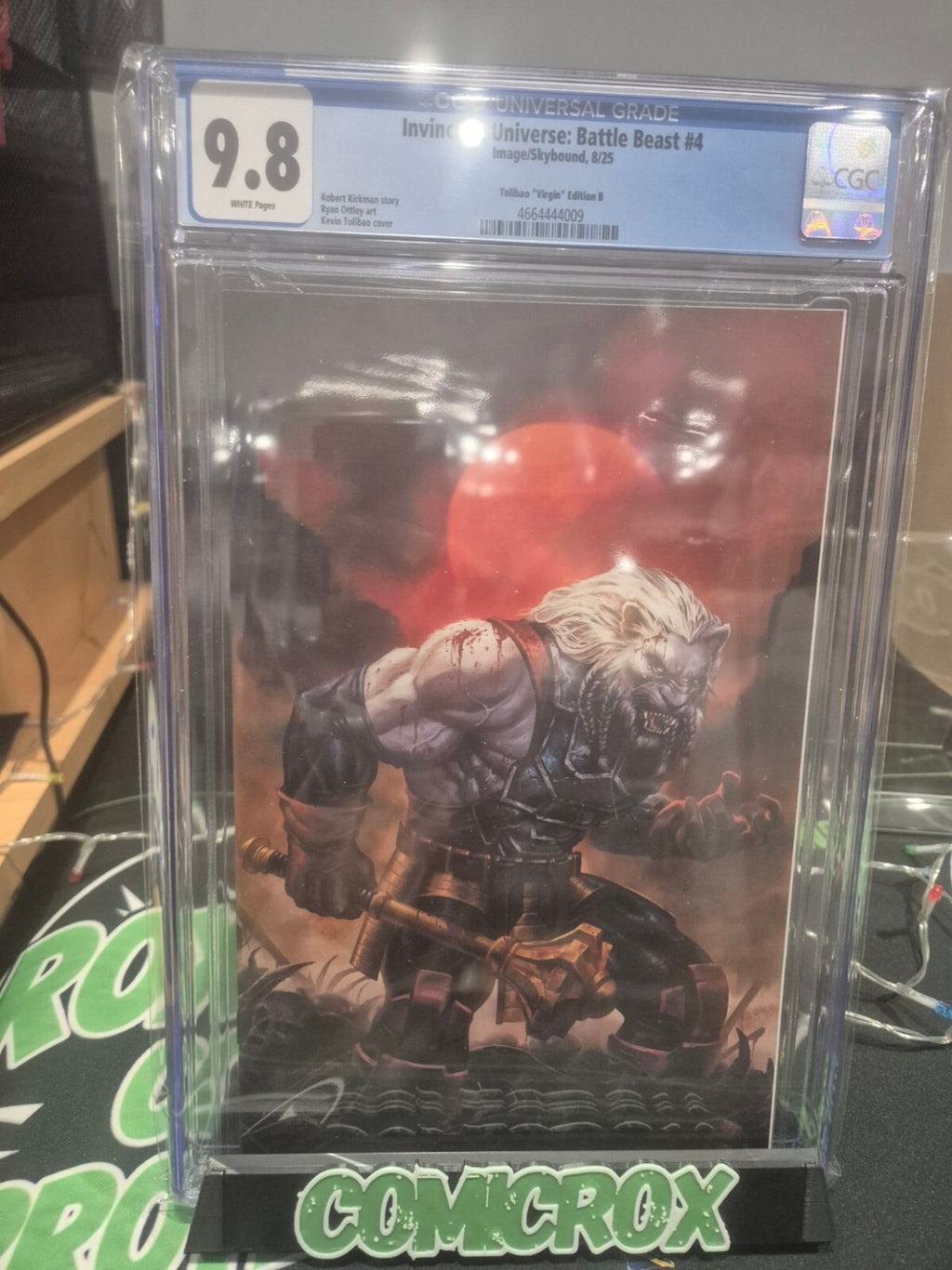 Battle Beast #4, CGC 9.8, Talibao Blood Moon Virgin ltd 350 Copies