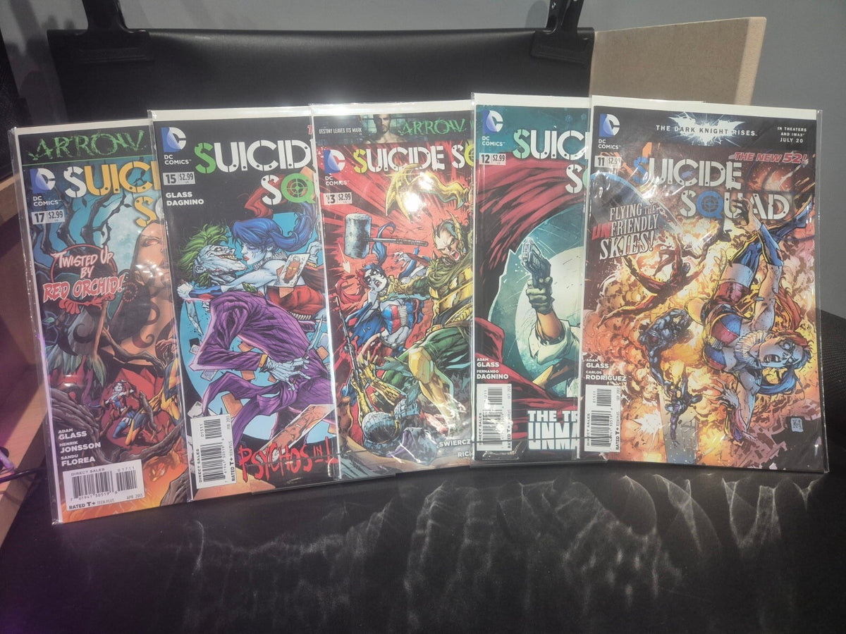 Suicide Squad New 52 Set, #1 to 13 plus 15 & 17 (15 books) All NM