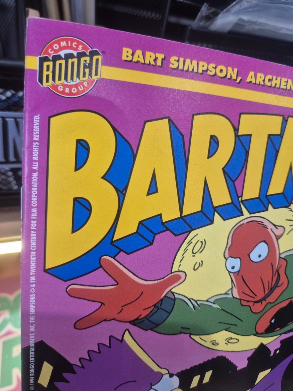 Bartman #2, 1994, Bongo Comics, V High Grade, NM/NM+