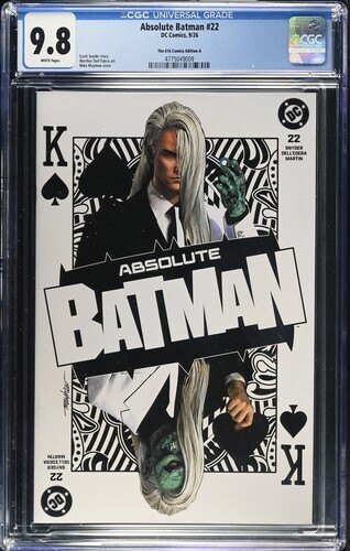 Absolute Batman #22, CGC 9.8 TOP POP! Mike Mayhew 616 Exclusive