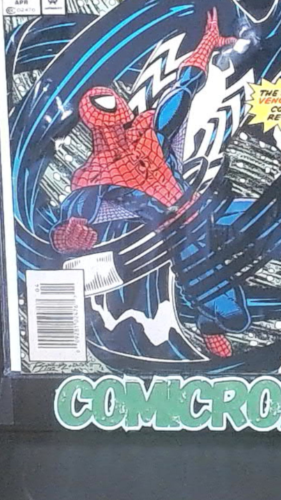 Marvel Tales #272, 1993, Spider-Man, Sticker on Book