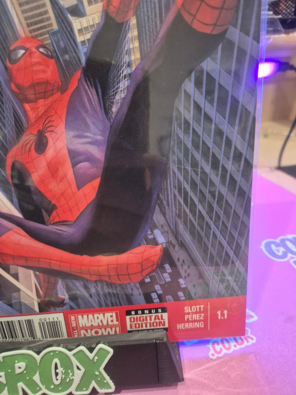 Amazing Spider-Man #1, Learning to Crawl, 2014, Alex Ross Cover, NM+