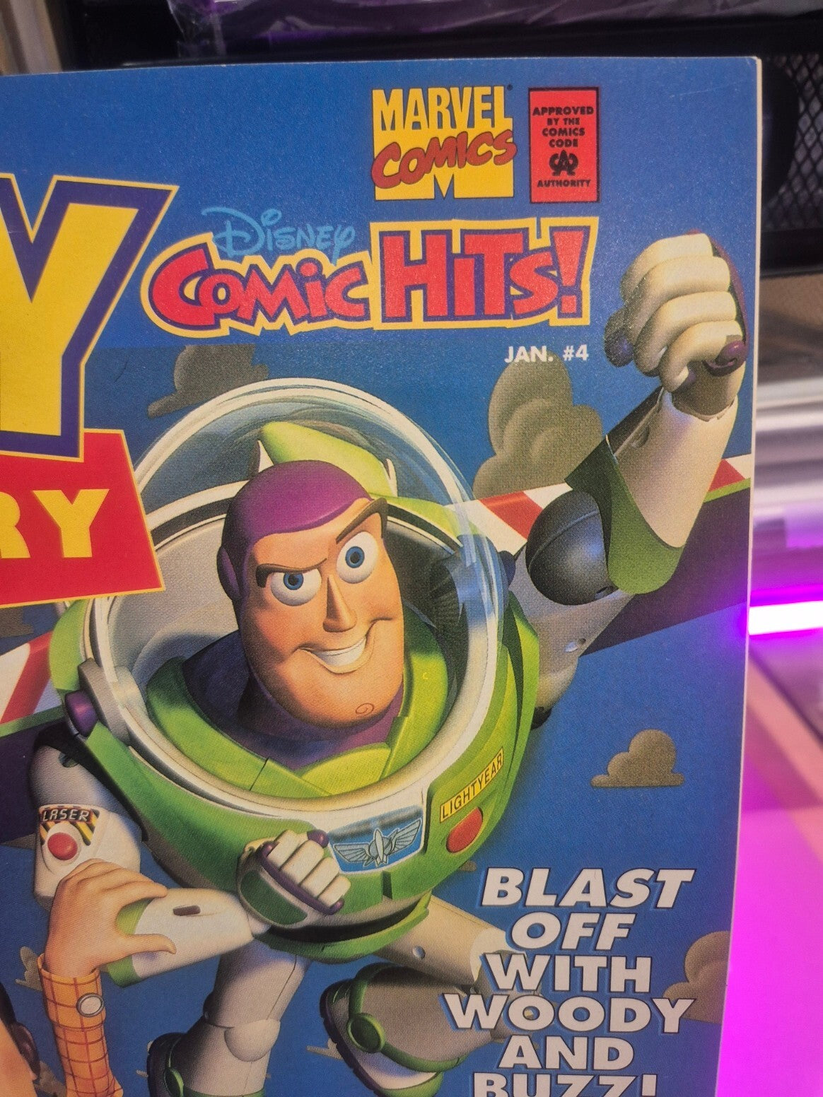 Disney Comic Hits #4, 1996, 1st Toy Story in Comics, Newsstand FN/VF+ 7.5+