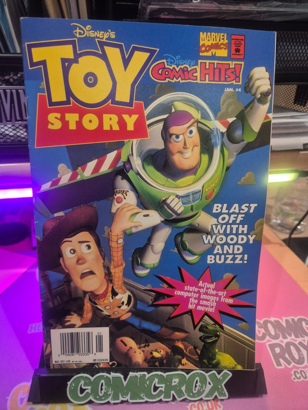 Disney Comic Hits #4, 1996, 1st Toy Story in Comics, Newsstand FN/VF+ 7.5+