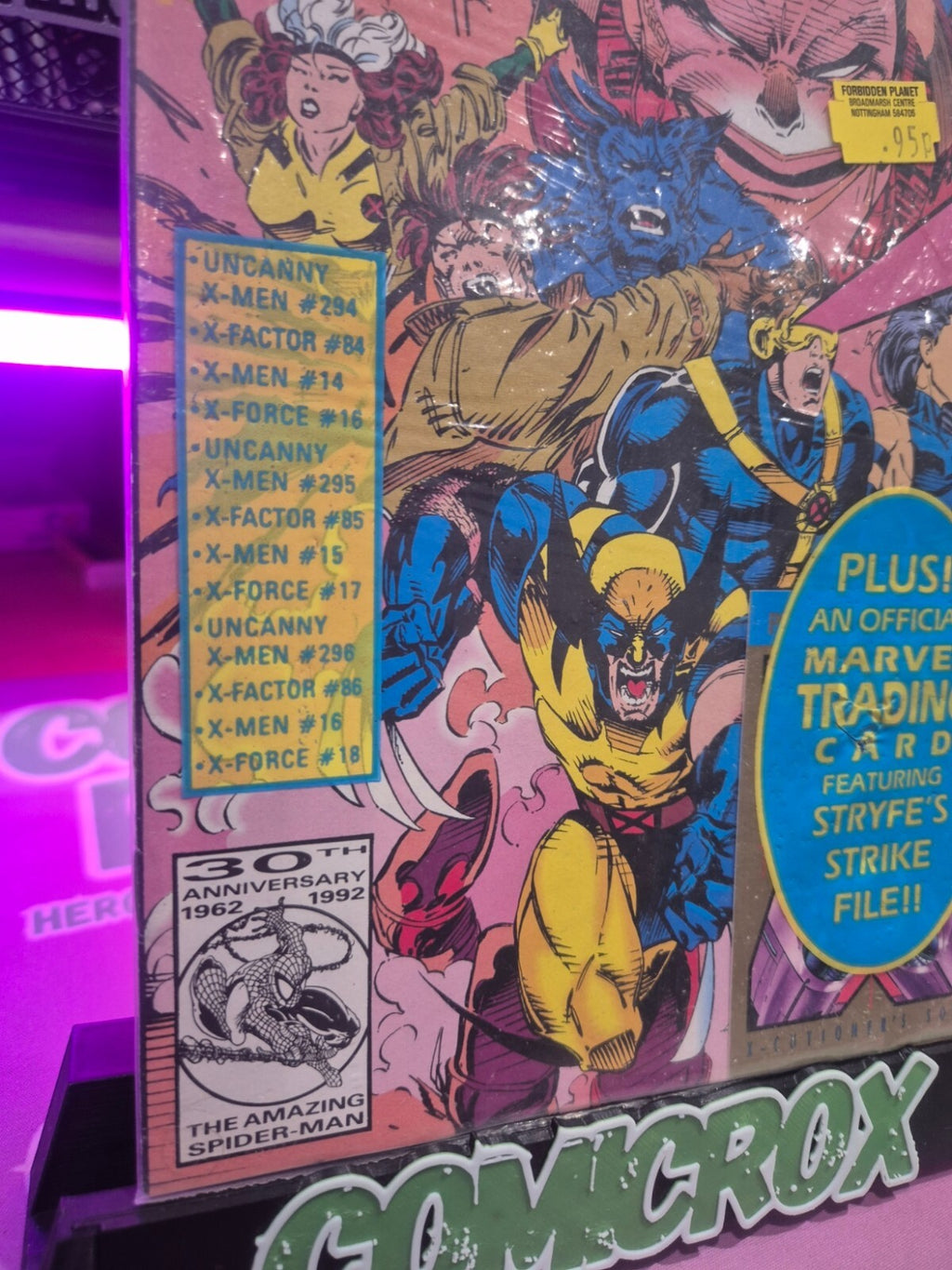 X-Men #14, 1993, X-Cutioners Song, Unopened Polybag with Trading Card, NM