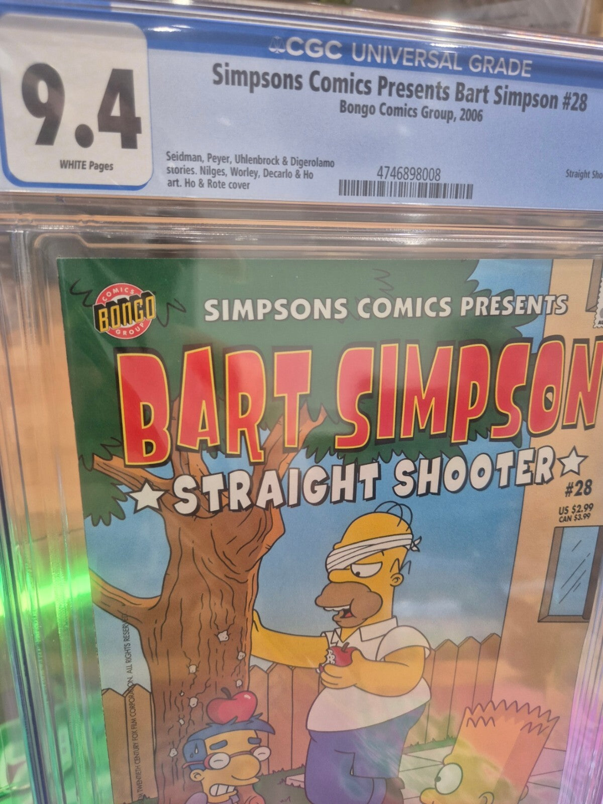 Bart Simpson #28, CGC 9.4, Straight Shooter, Bongo Comics