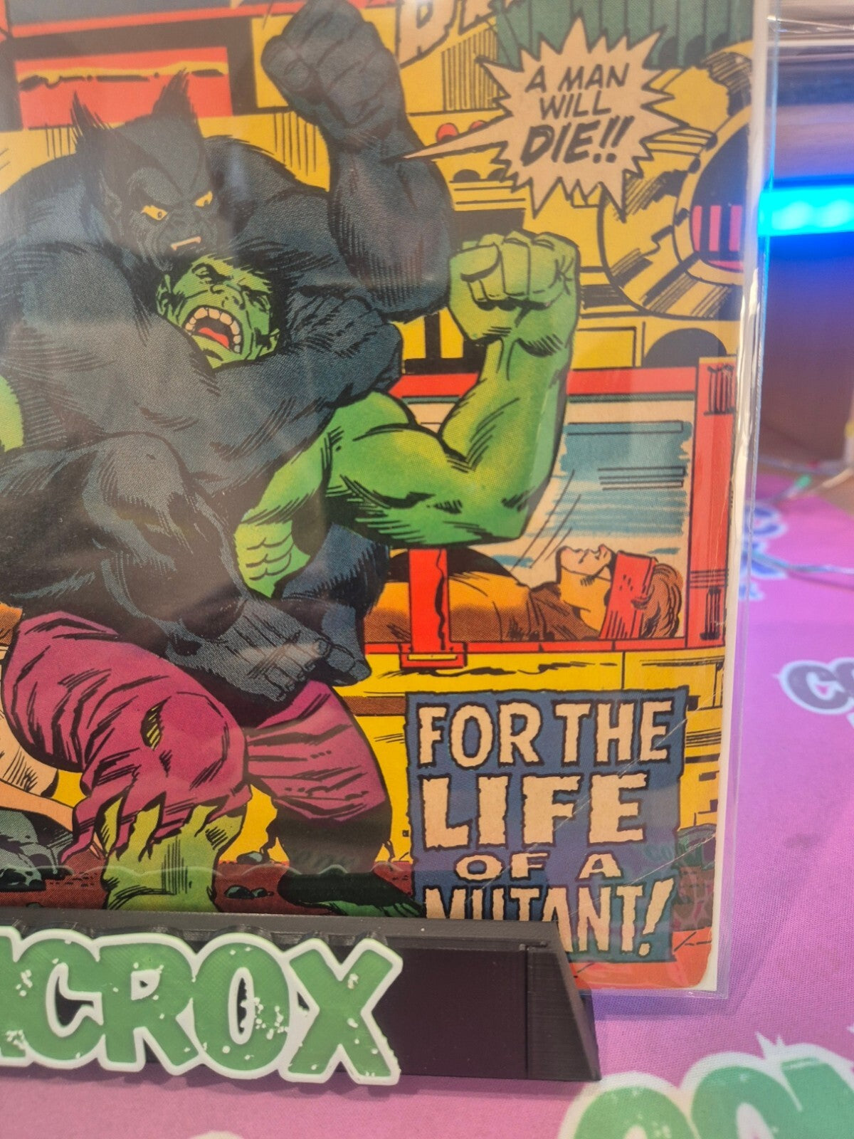 Hulk #161, 1972, Key: Battle of Hulk V Beast, Death of Mimic, FN/VF