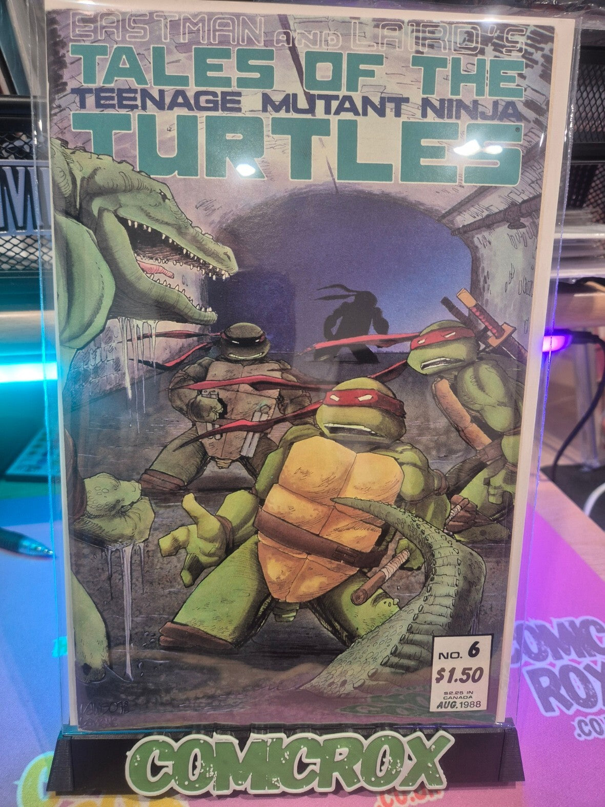 Teenage Mutant Ninja Turtles #6, 1988, 1st Leatherhead, NM 9.4+