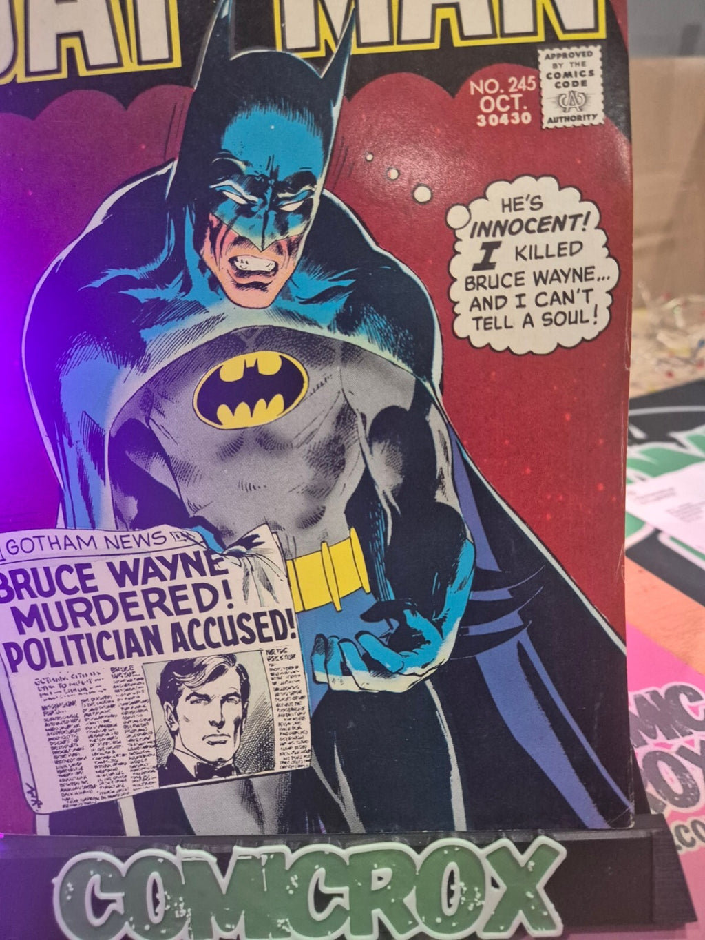 Batman #245, 1972, Classic Neal Adams Cover, FN+ or Higher
