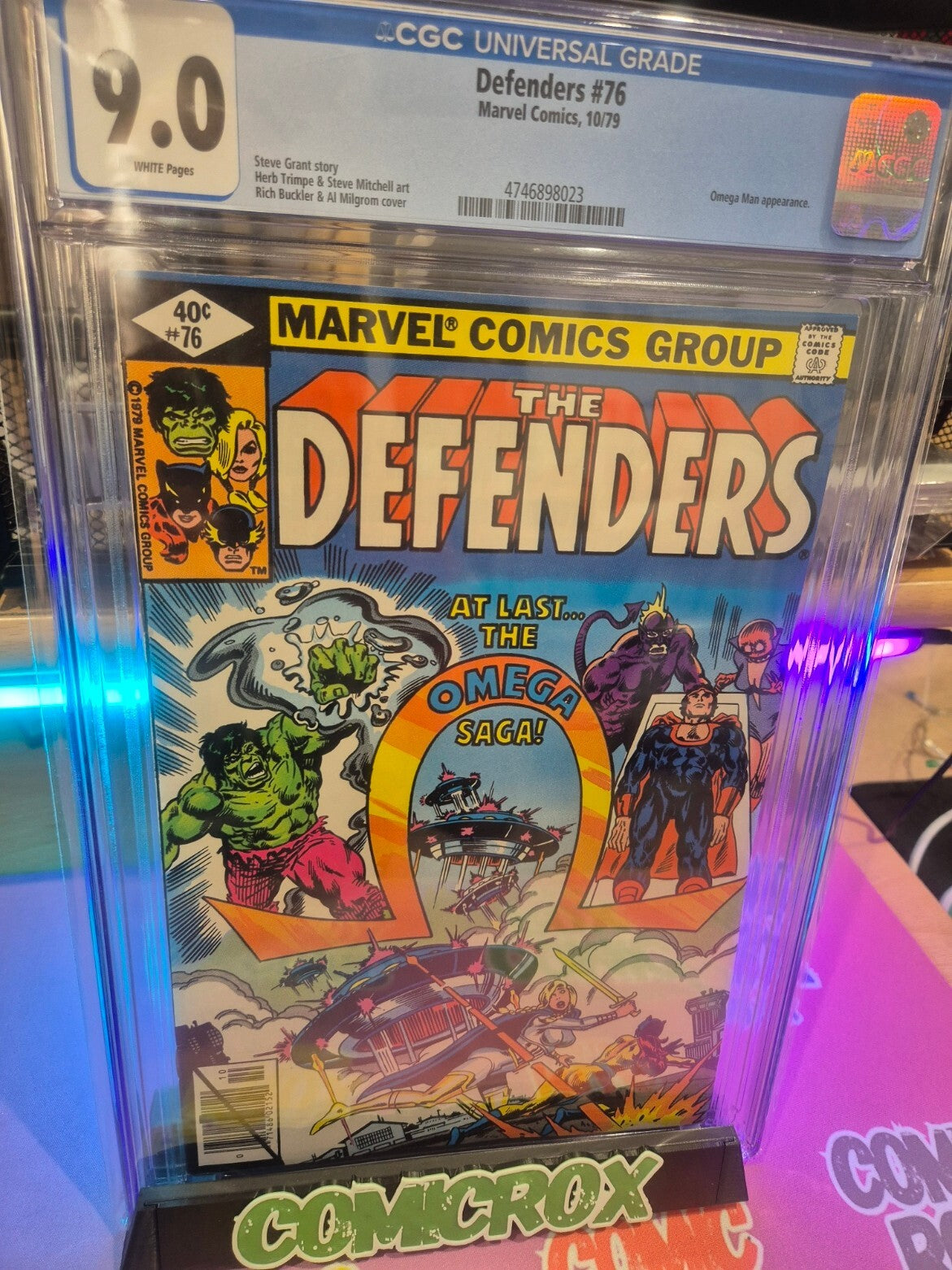 The Defenders #76, CGC 9.0, 1979, Omega Man Apperance