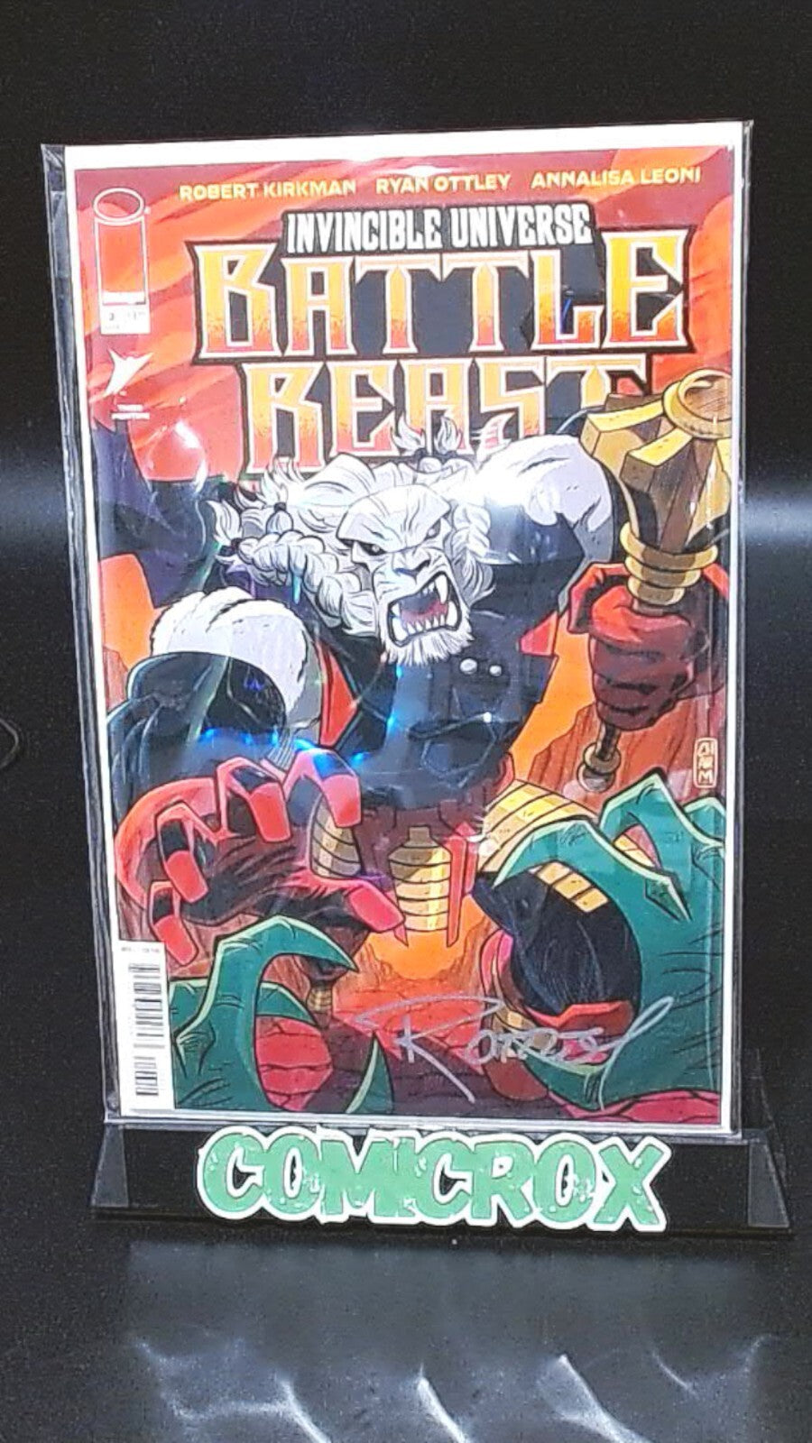 Battle Beast #3, 3rd Print, Signed by Ryan Ottley COA, NM+