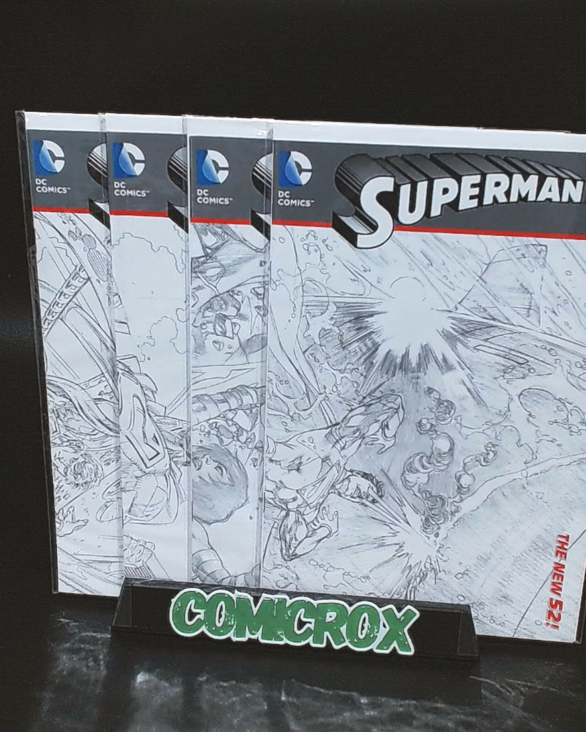 Superman New 52 Issues #5 to 12, Rare 1:25 Incentive Sketch Variants, 8 Books, All NM