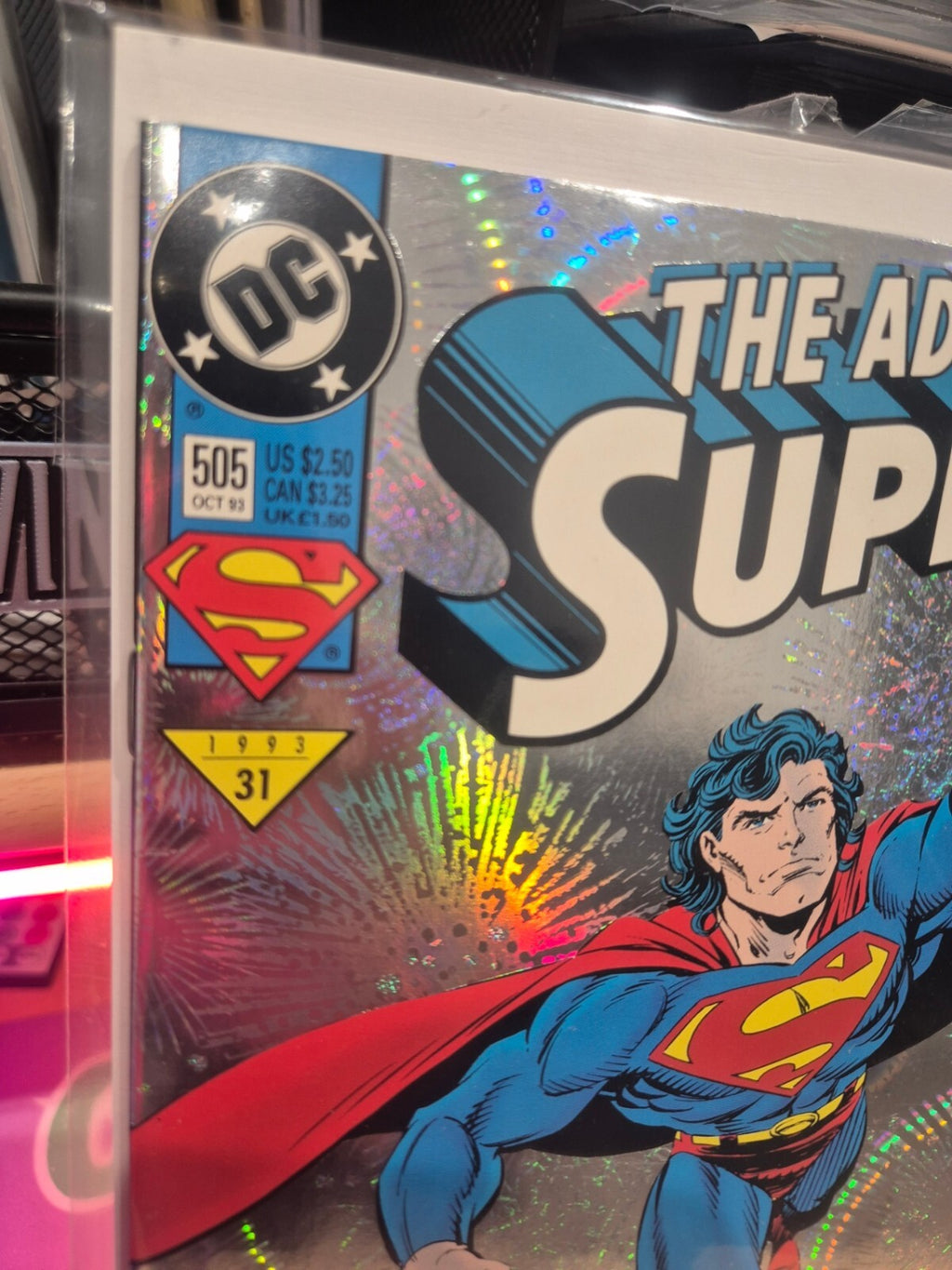 Adventures of Superman #505, 1993, Holo Foil, NM