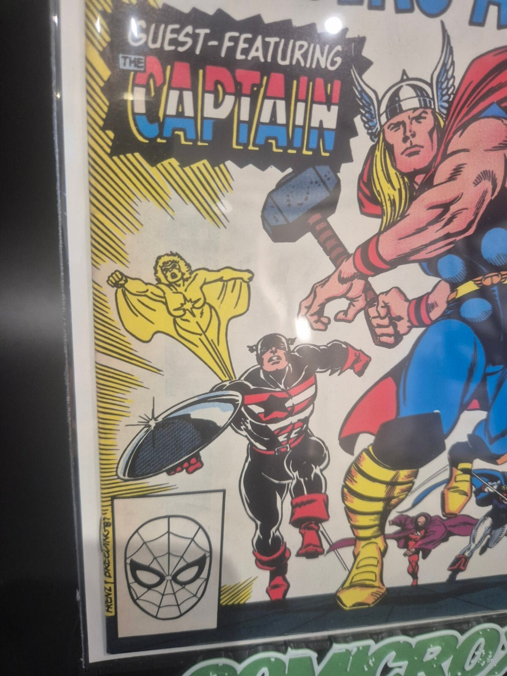 The Mighty Thor #390, 1988, Capt America Lifts Thors Hammer, 9.4/9.6