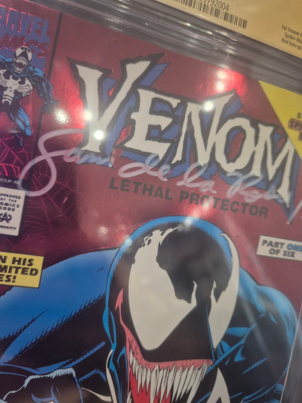 Venom Lethal Protector #1, CGC/JSA 9.6 Signed Sam de La Rosa