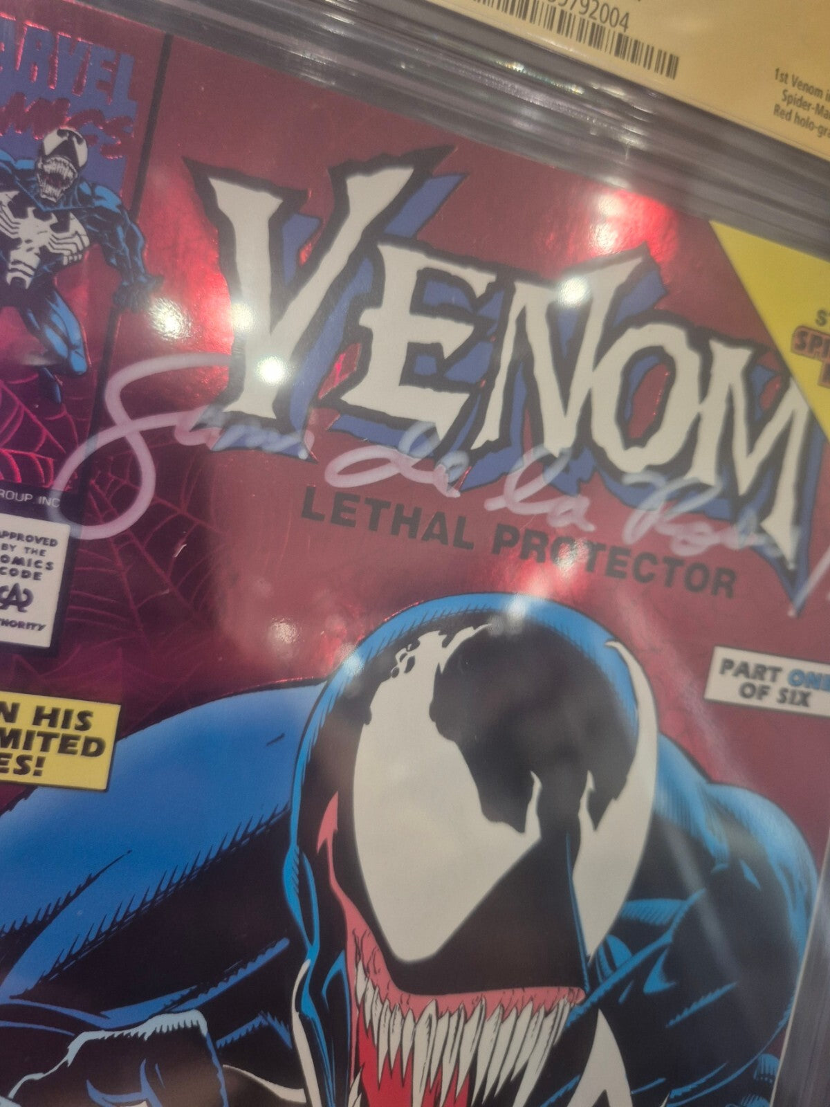 Venom Lethal Protector #1, CGC/JSA 9.6 Signed Sam de La Rosa