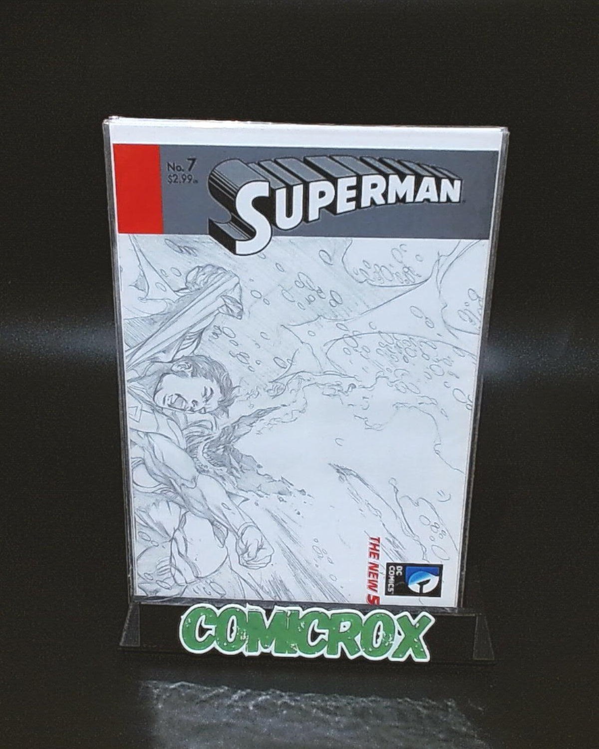 Superman New 52 Issues #5 to 12, Rare 1:25 Incentive Sketch Variants, 8 Books, All NM