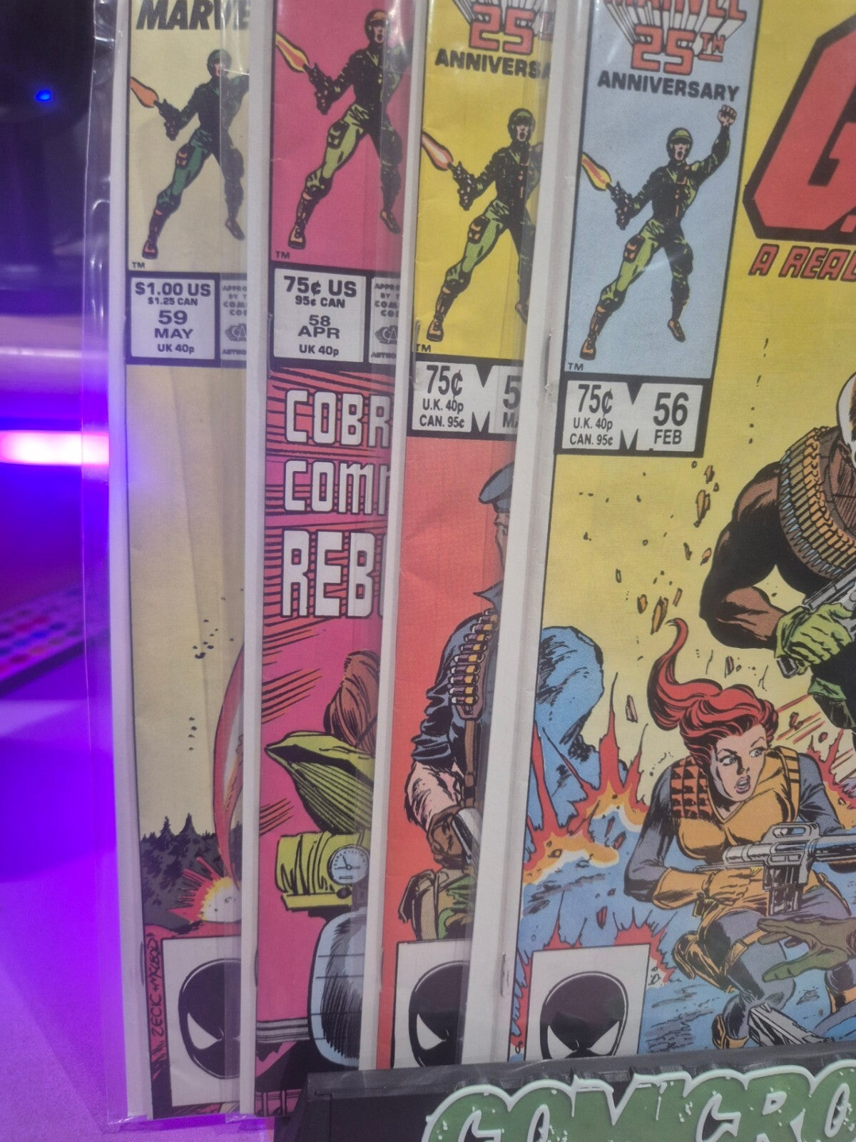 G.I. Joe Set, 1987, #56/57/58/59, All High Grade, Key Issues