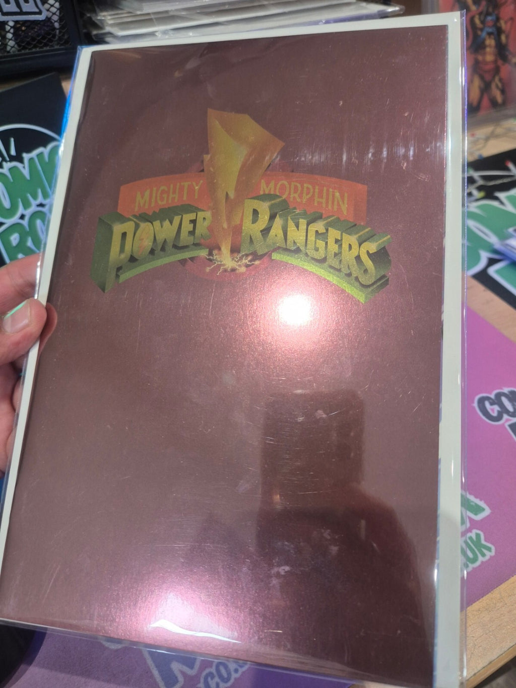 Mighty Morphin Power Rangers #118, Pink Foil Exclusive Variant, 2024, NM+