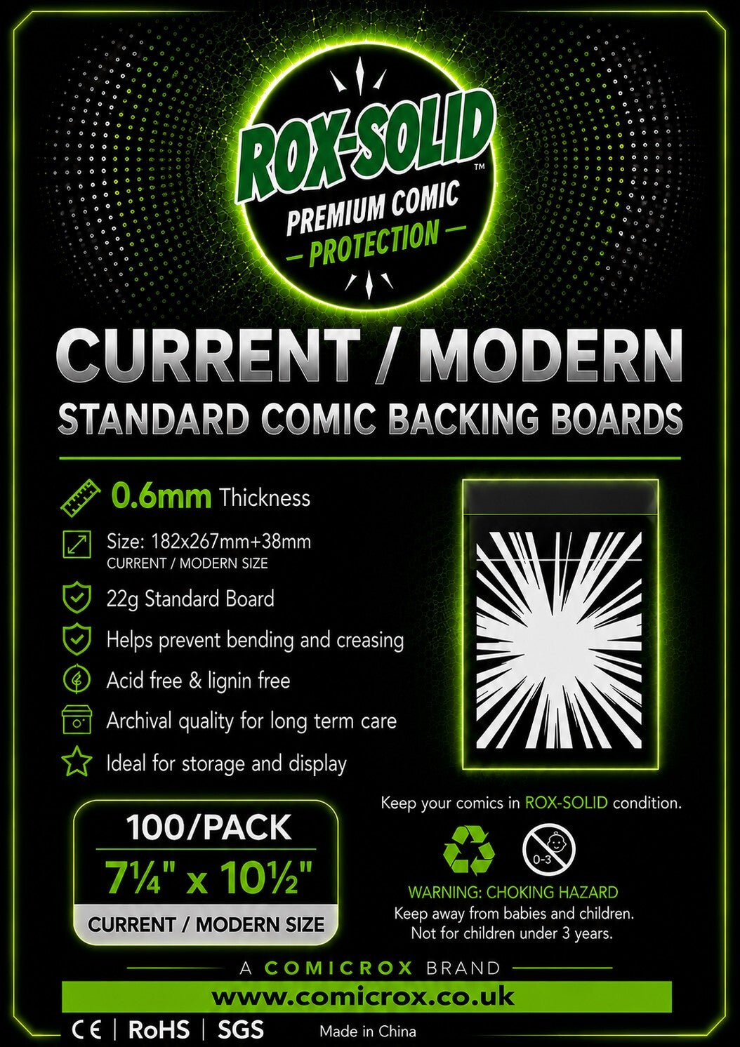 COMING SOON ** Rox-Solid CURRENT / MODERN Standard Backing Boards