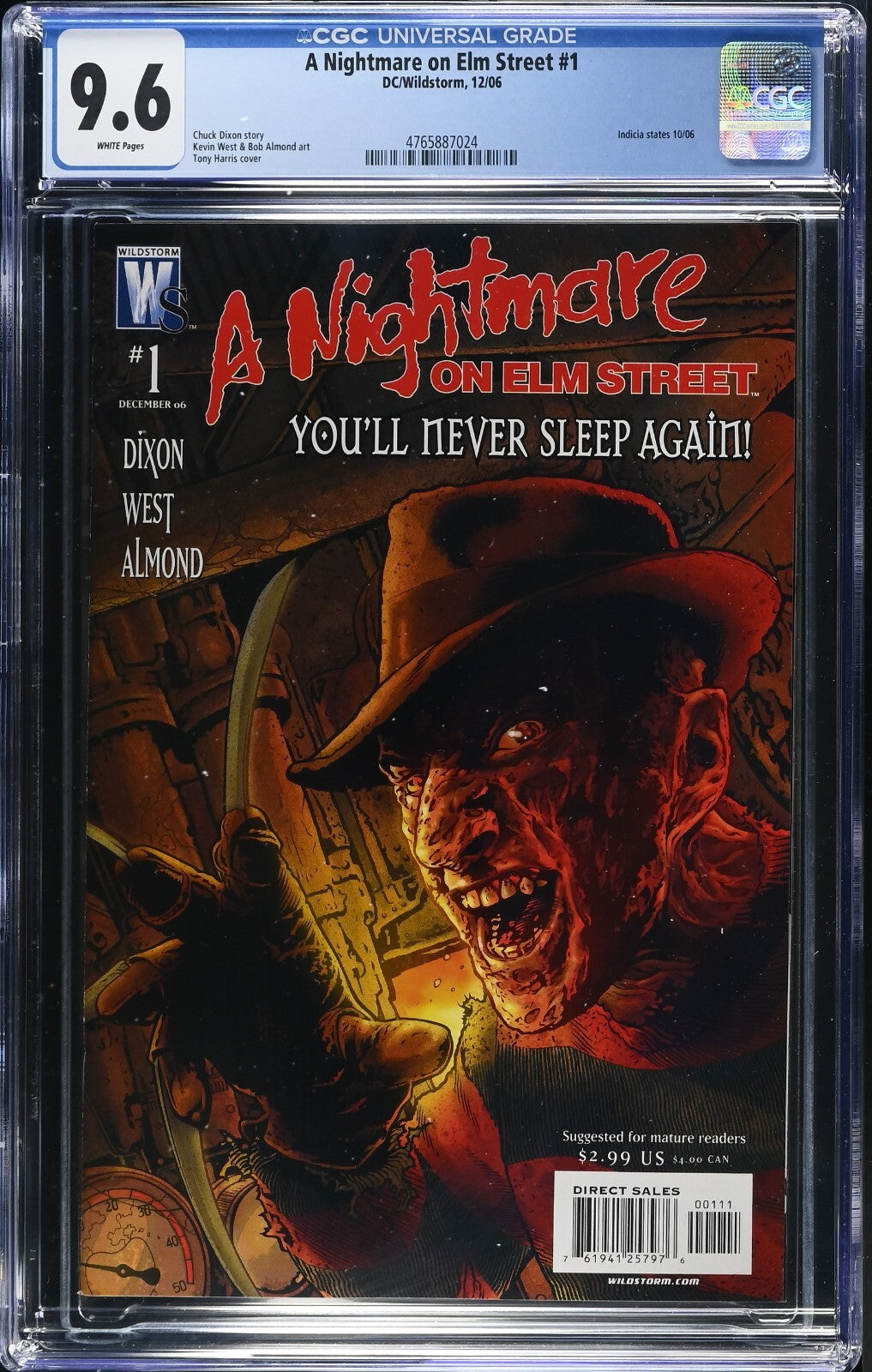 A Nightmare on Elm Street #1, CGC 9.6, 2006, Freddy Krueger, Woldstorm