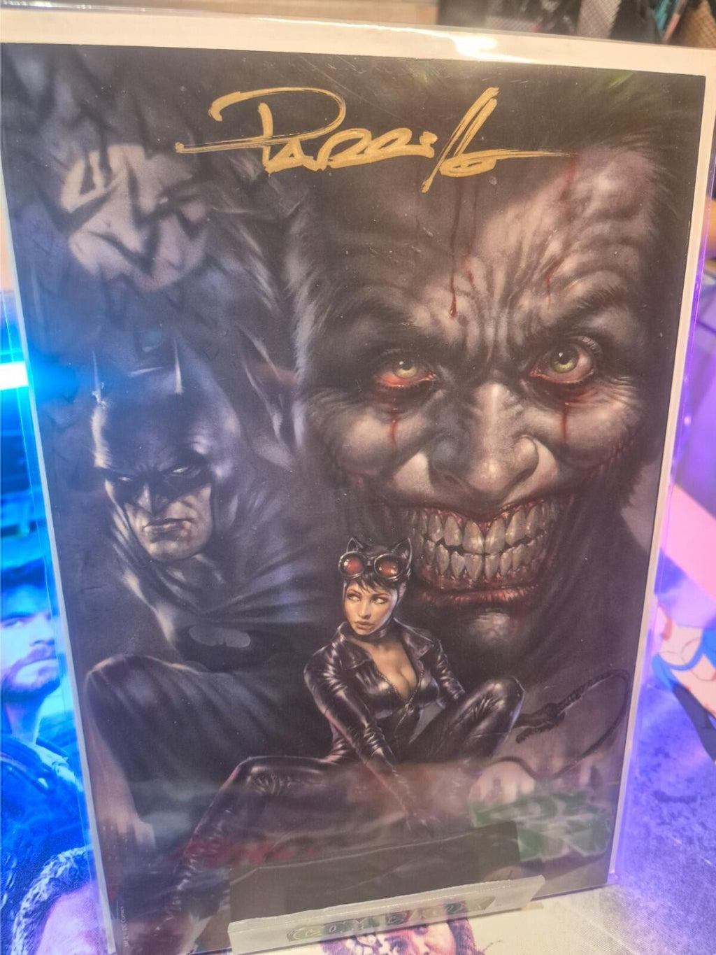 Detective Comics #1000, SIGNED by Lucio Parillo with COA, Virgin Variant, NM