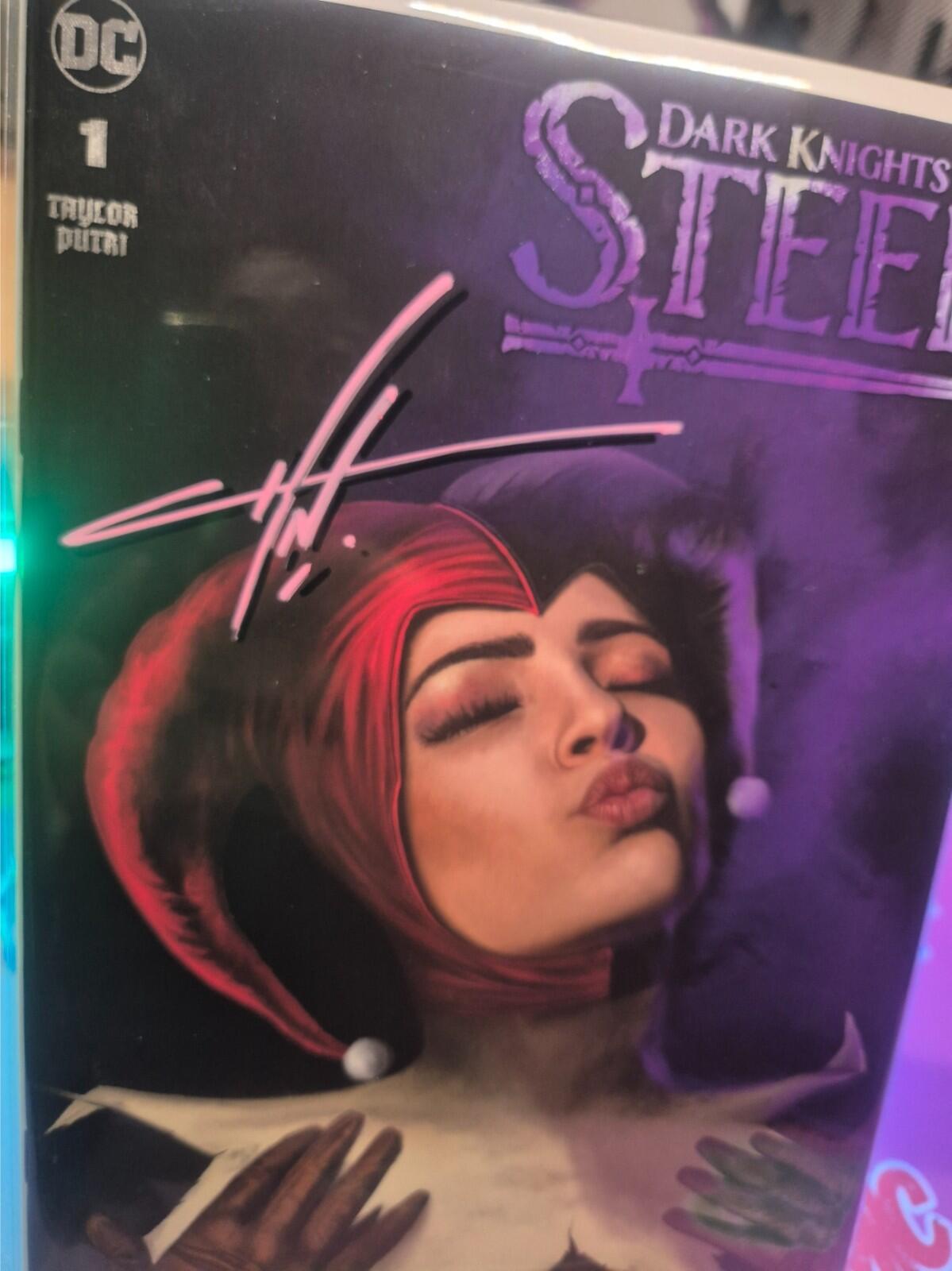 DARK KNIGHTS OF STEEL #1, SIGNED BY CARLA COHEN with COA, Harley Variant