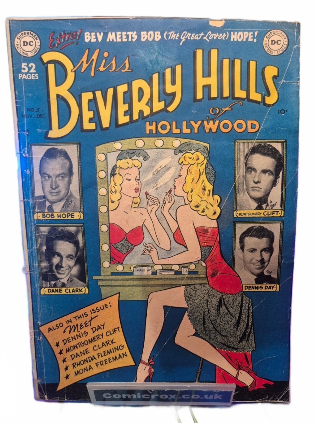 Miss Beverly Hills of Hollywood #5 Bob Hope Photo Cover Golden Age DC 1949 VG-