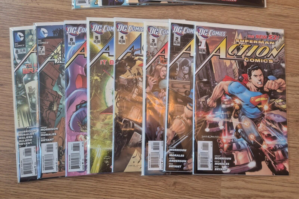 Action Comics , Superman New 52 #1-8 10-14 21-23 25 26 36 40 45 (21 Comics), NM