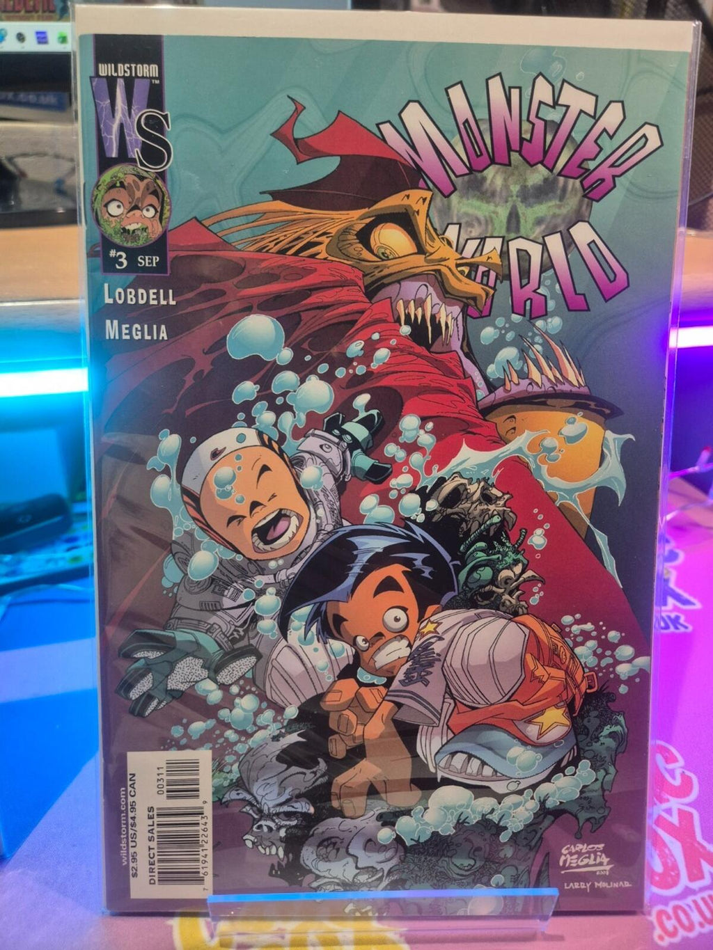 MONSTER WORLD #1-4 Complete Set, DC/Wildstorm Comics 2001, VF/NM