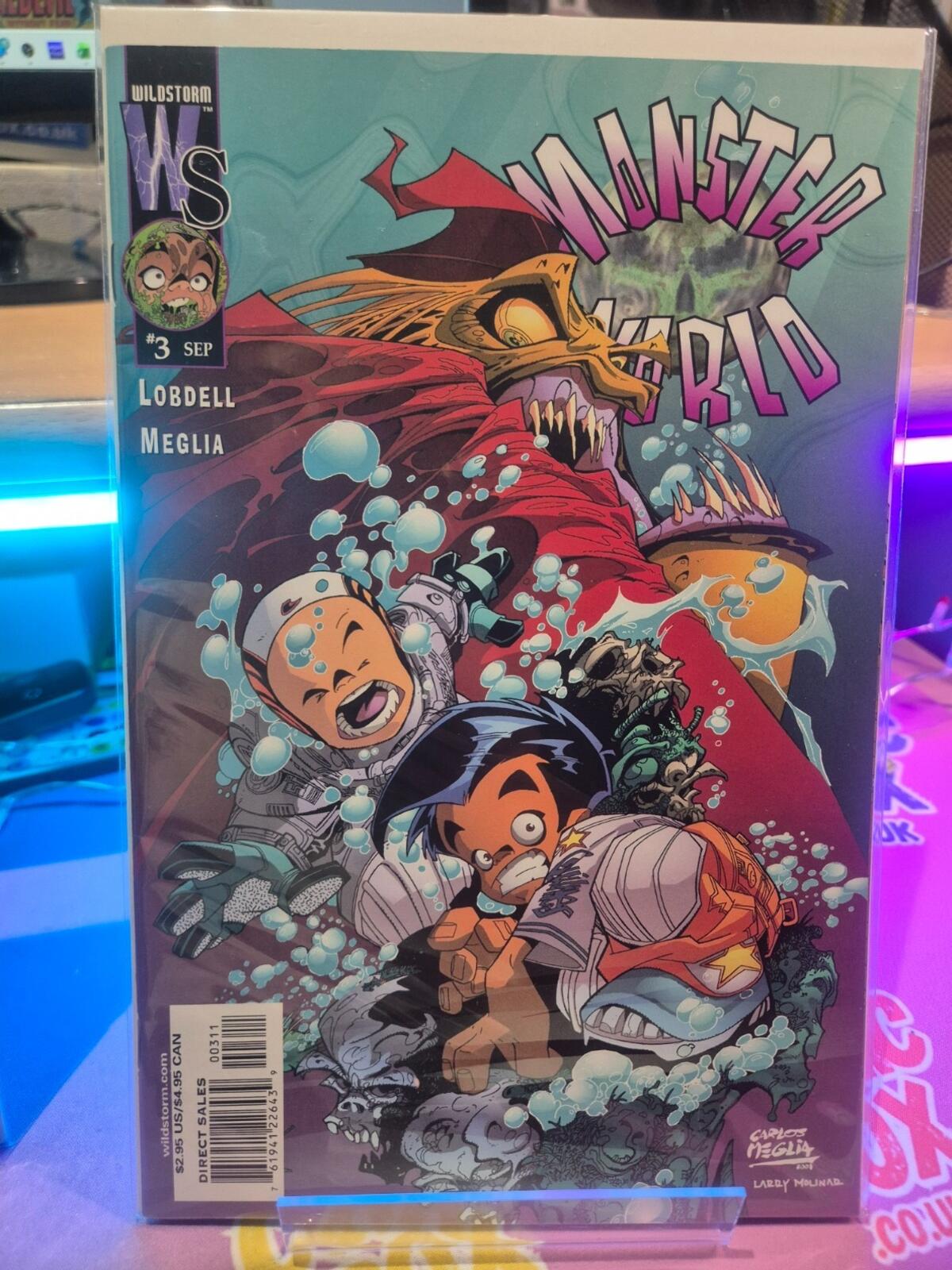 MONSTER WORLD #1-4 Complete Set, DC/Wildstorm Comics 2001, VF/NM
