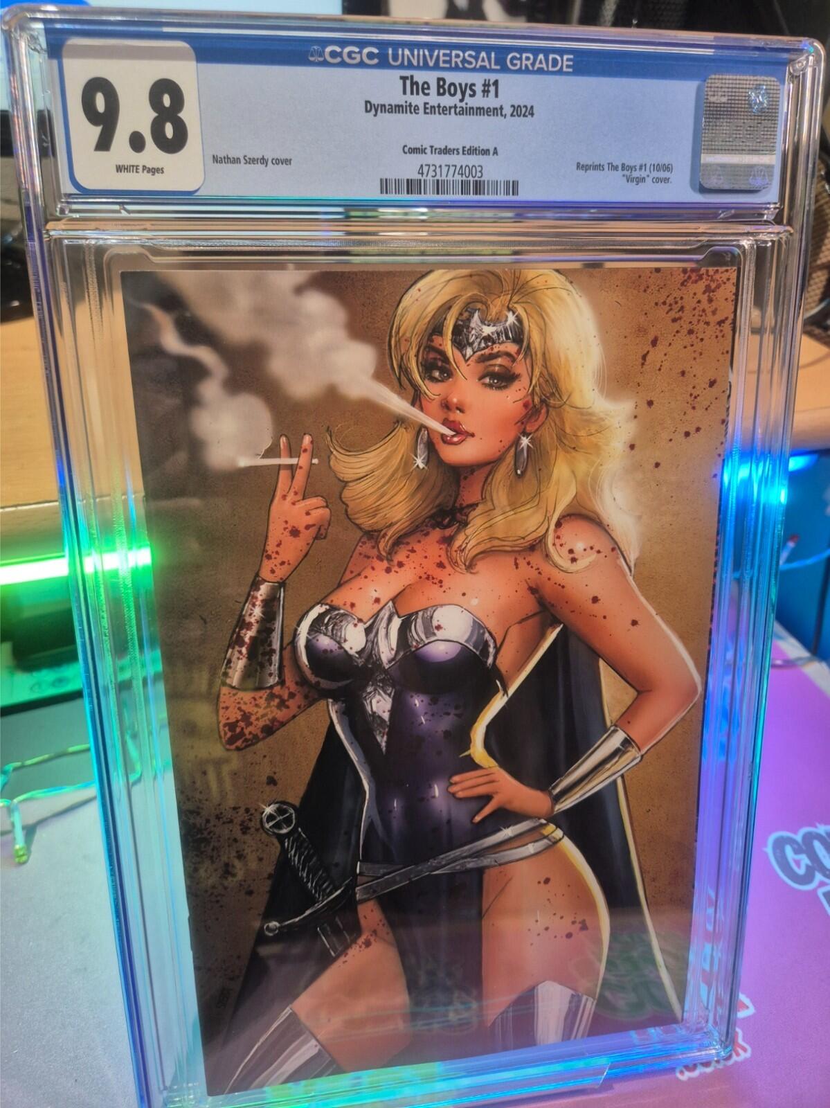 The Boys #1 , CGC 9.8 TOP POP!, Nathan Szerdy Virgin Variant