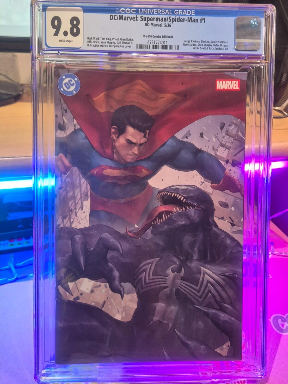 DC / Marvel: Superman / Spider-Man #1 CGC 9.8 JeeHyung Lee Exclusive Virgin Var