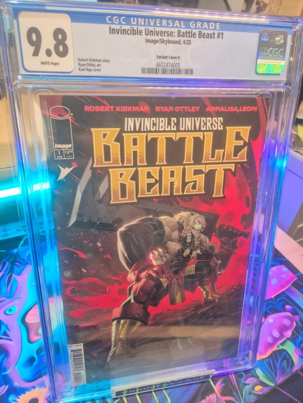 Invincible Universe Battle Beast #1 CGC 9.8, 1:25 Variant Cover by E Kael Ngu