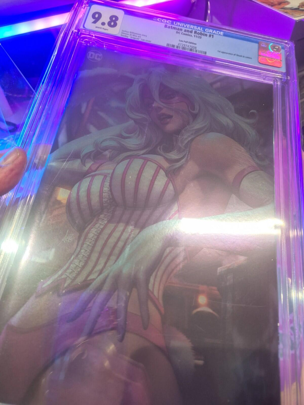 Batman Robin #1, CGC 9.8 Artgerm Foil Variant, Key: 1st appearance Shush
