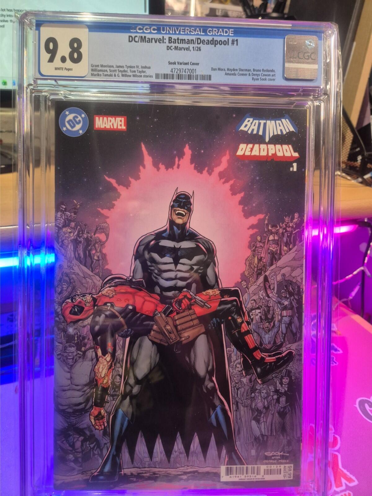 DC / Marvel: Batman / Deadpool #1 CGC 9.8 TOP POP! Highest Graded Ryan Sook Var