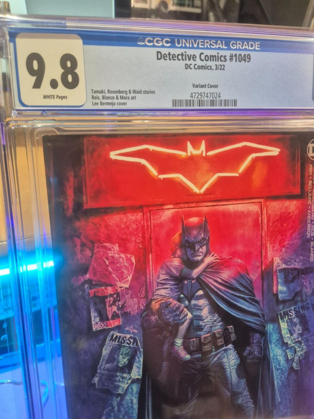 Detective Comics #1049, CGC 9.8 TOP POP! Highest Graded, Lee Bermejo Variant