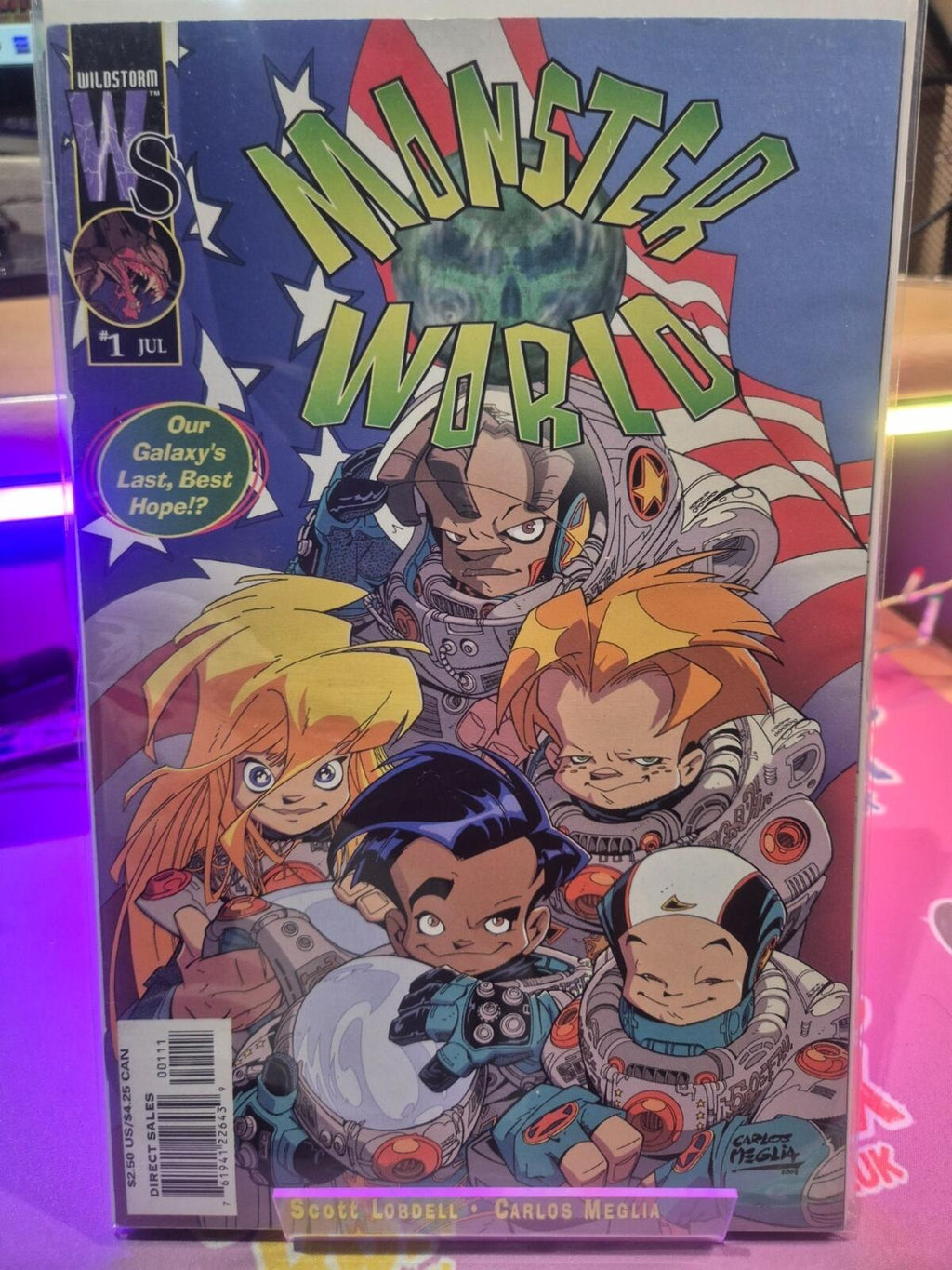 MONSTER WORLD #1-4 Complete Set, DC/Wildstorm Comics 2001, VF/NM