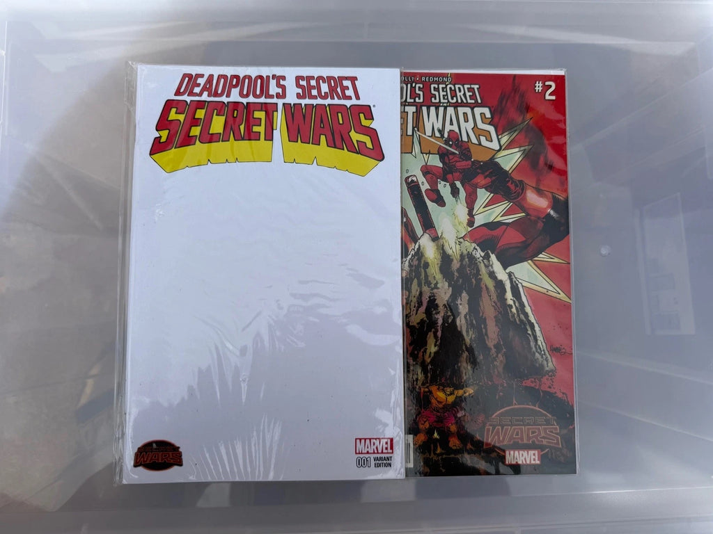 Deadpool Secret Wars #1-2, Blank Variant, Marvel Comics VF/NM