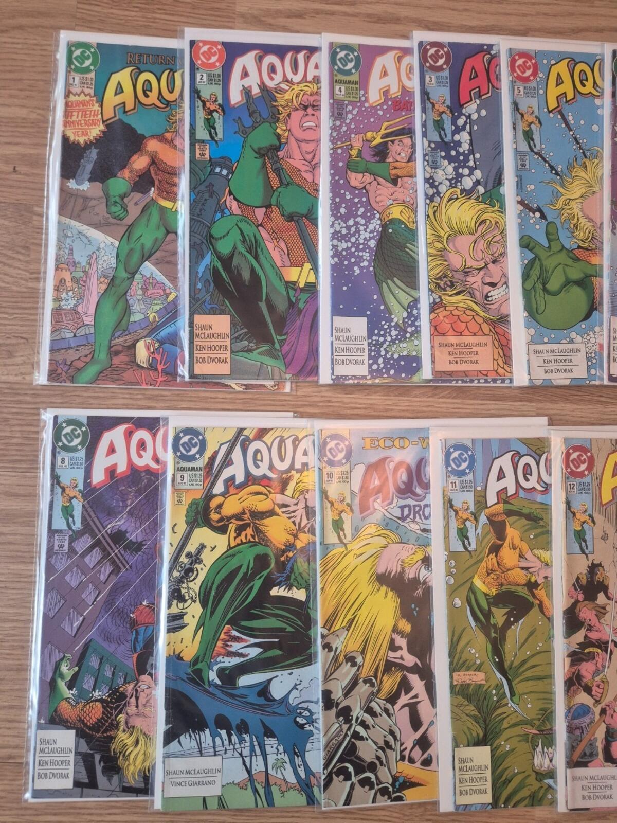 Aquaman, Volume 4, #1-13 Complete Set, 1991, DC Comics, High Grade