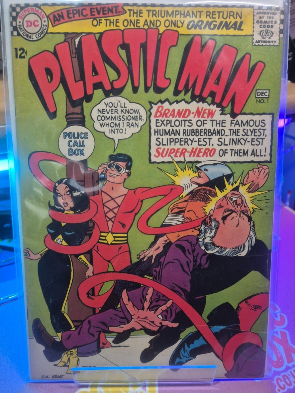 Plastic Man #1, 1966, DC,  1st Plastic Man Silver Age Key, VG/FN