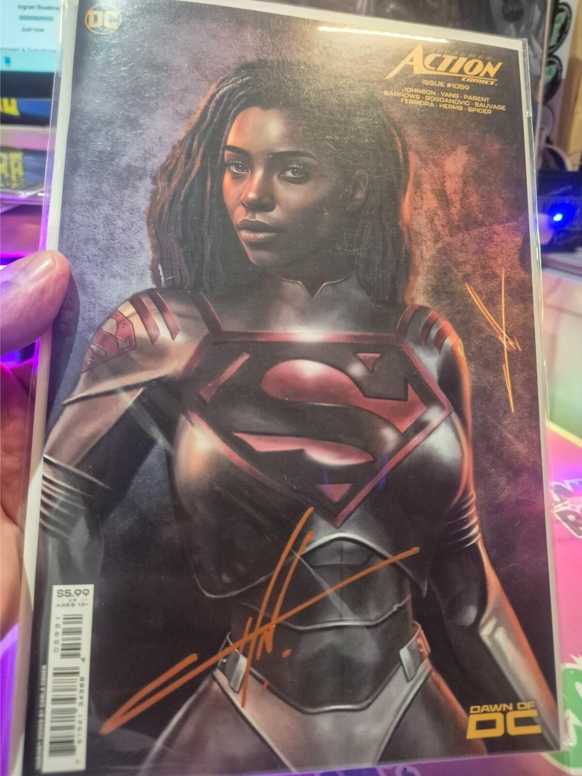 Action Comics #1059, SIGNED by Carla Cohen with COA, Variant, 2024, NM