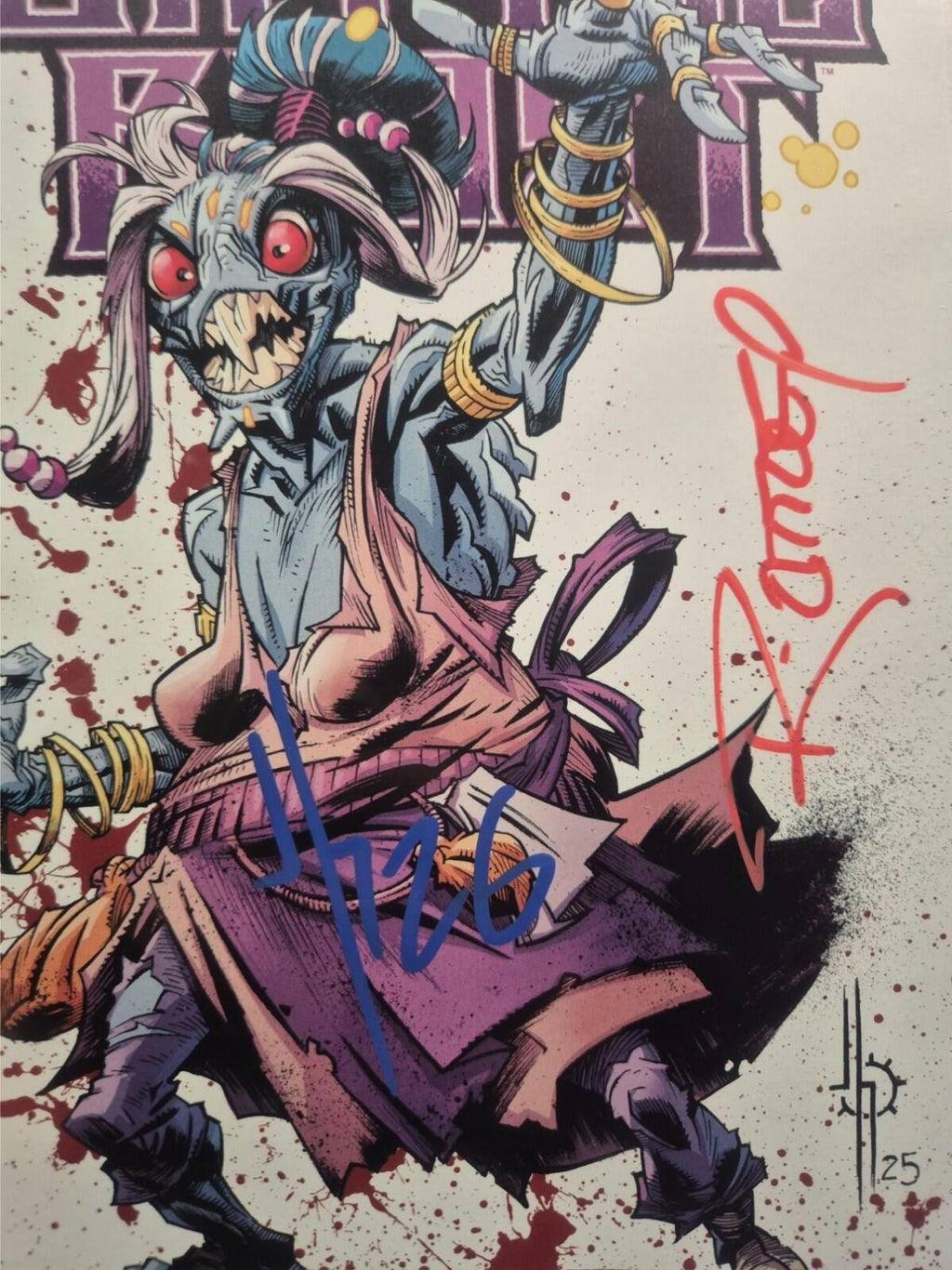 Battle Beast #4, 2nd Print, 2x Signed Howard & Ottley COA, NM