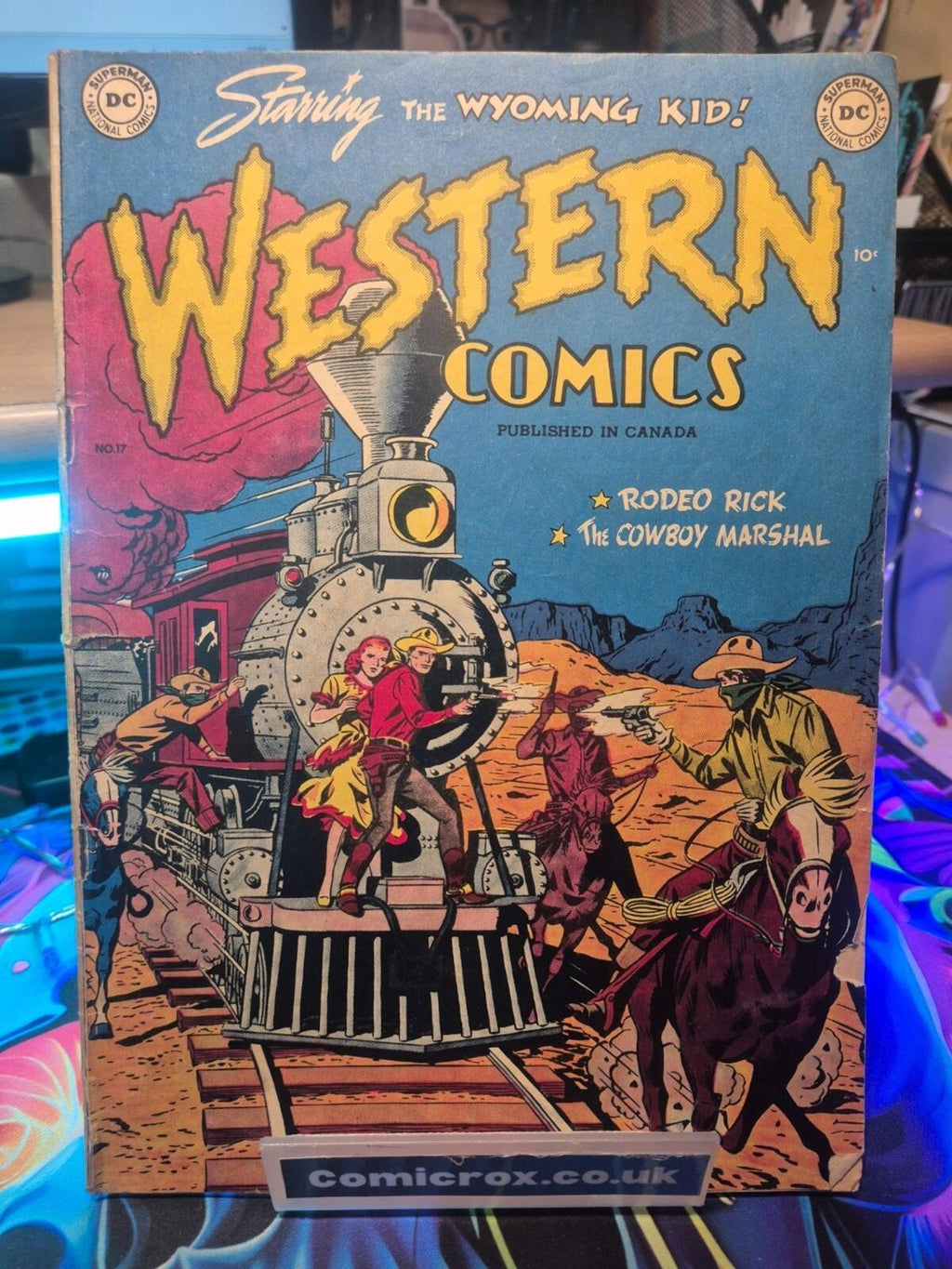 WESTERN COMICS #17, DC COMICS, 1950, WYOMING KID-GOLDEN AGE, VG/FN (or higher)