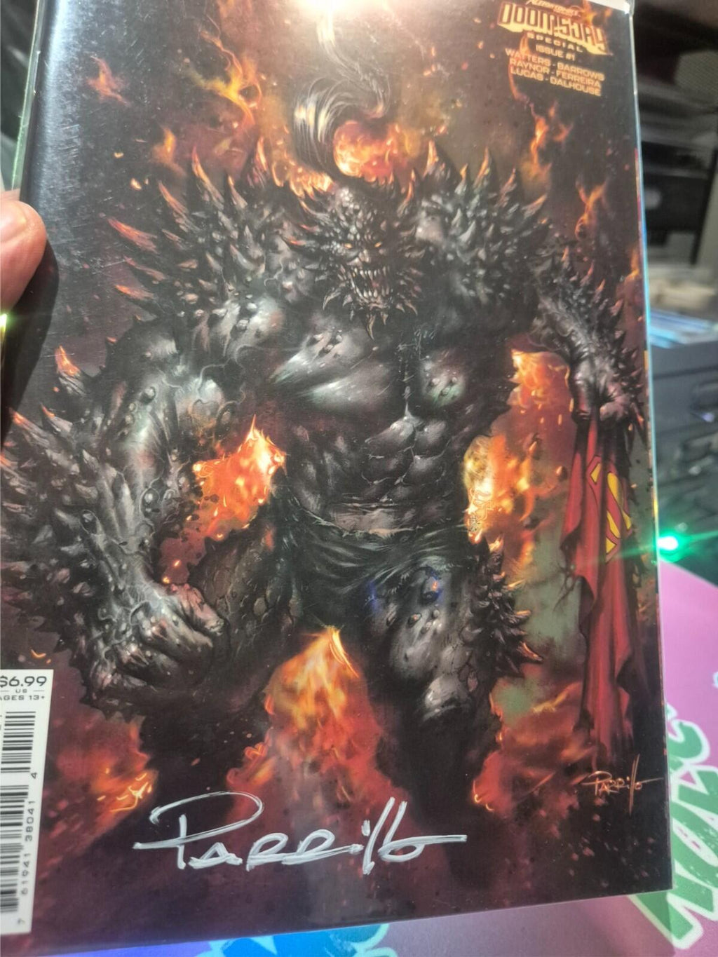 Action Comics Presents: Doomsday Special #1 SIGNED by Lucio Parrillo with COA NM