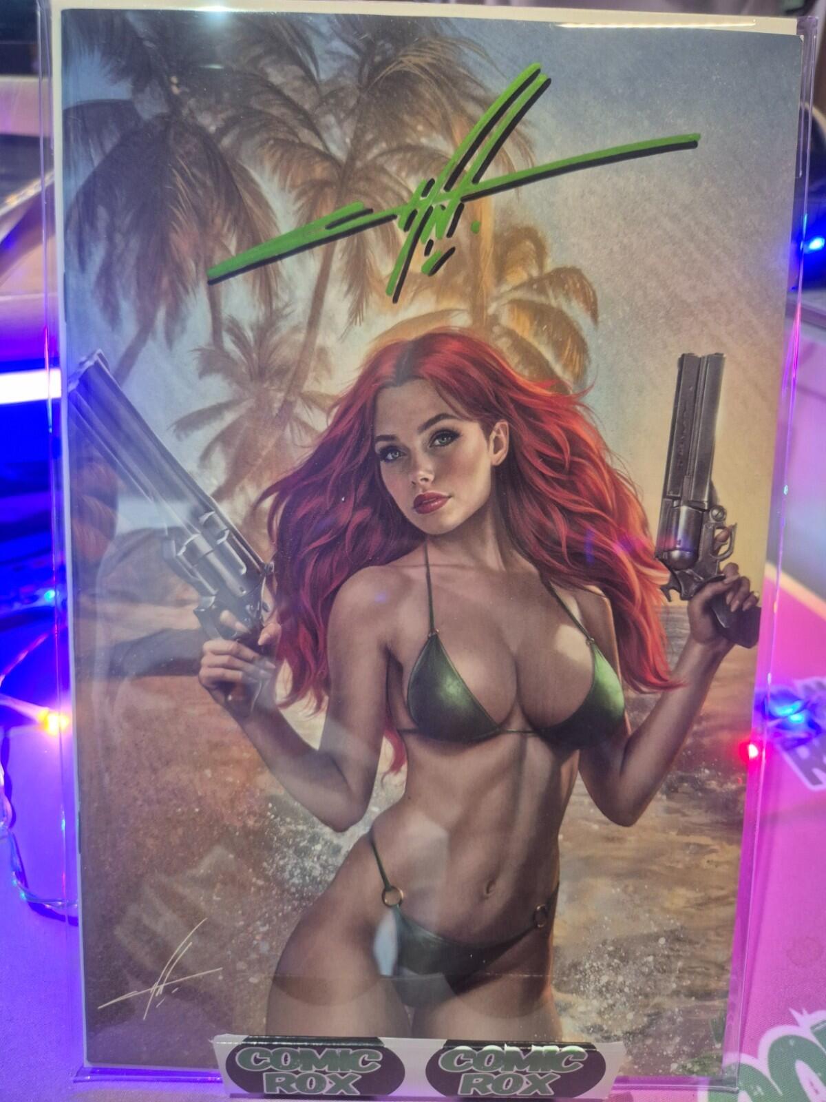 Heat Seeker: Exposed A Gun Honey Series #4 SIGNED by Carla Cohen COA Virgin NM