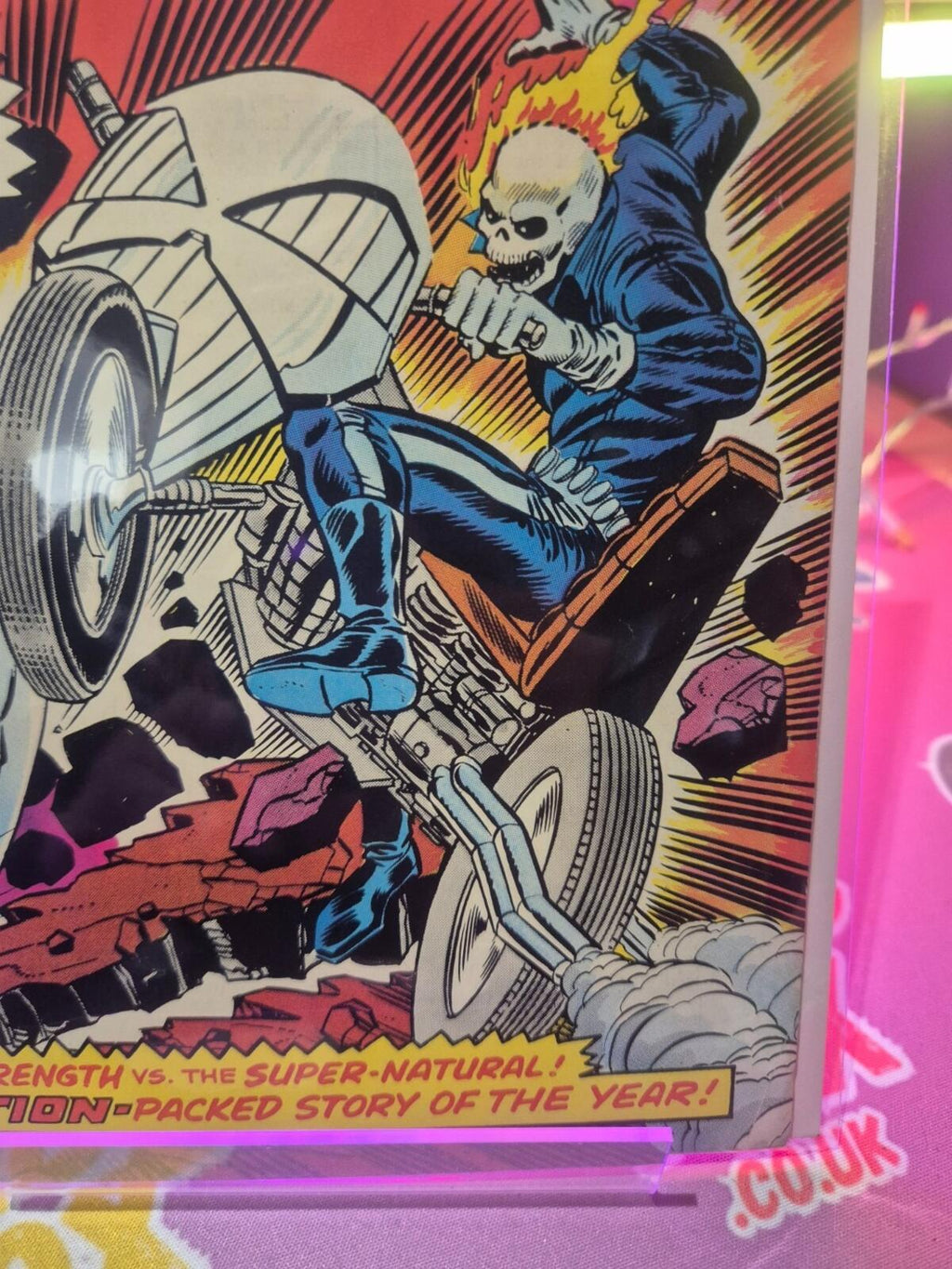 GHOST RIDER #10, 1974, Key: Classic Hulk cover, VF