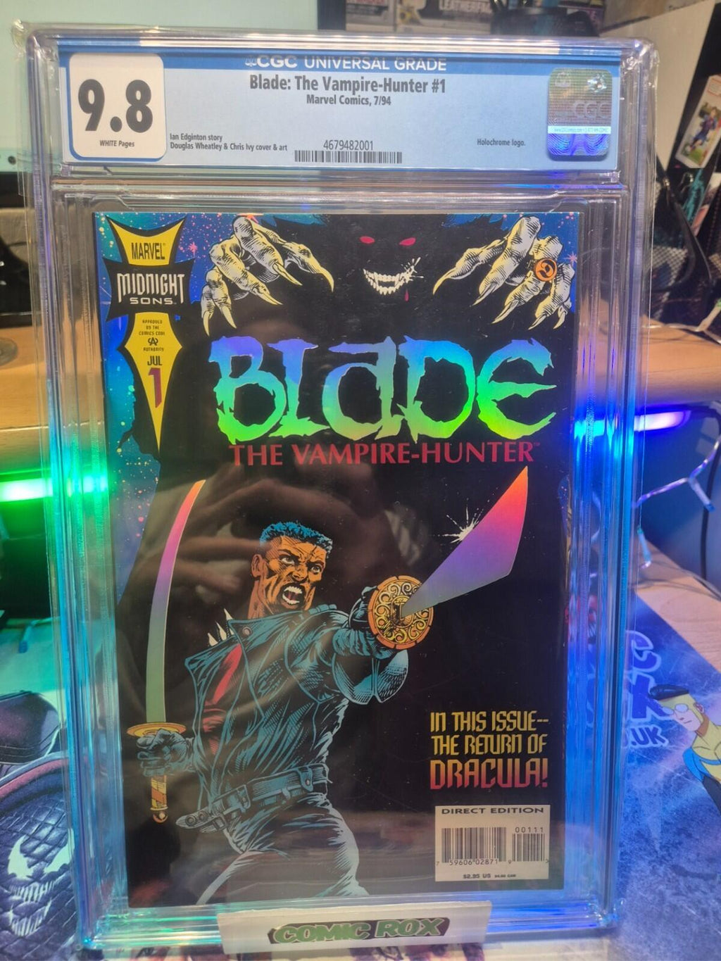 BLADE : THE VAMPIRE HUNTER #1 - CGC 9.8 (1994 ; White Pages)